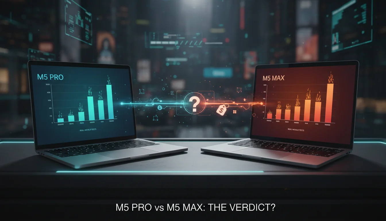 M5 Pro vs M5 Max Real-World Benchmarks: Is the $400 Upgrade Worth It?