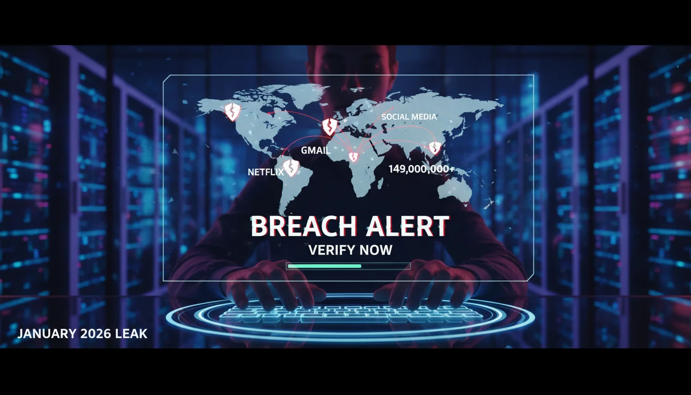 149 Million Password Leak Checker: Was Your Gmail or Netflix Hacked in the Jan 2026 Breach?