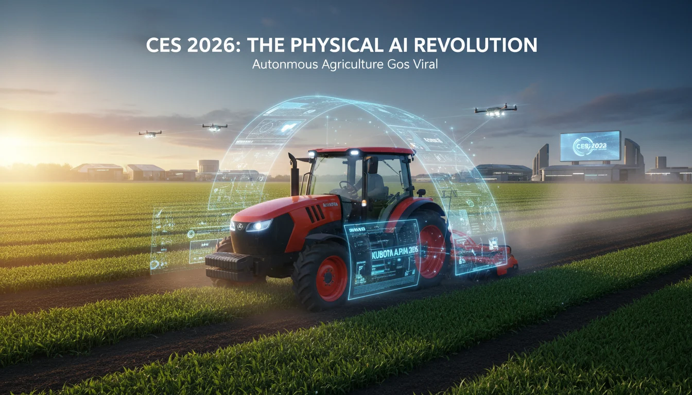 CES 2026: Kubota M5 Narrow & KVPR Redefine Autonomous Farming